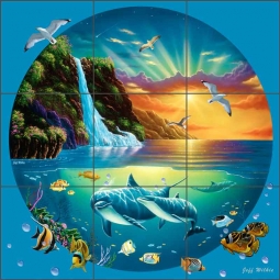 Majestic Sanctuary III by Jeff Wilkie Ceramic Tile Mural - POV-JWA037