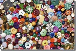 Fondo Button Collage Ceramic Tile Mural 18" x 12" - POV-LF005