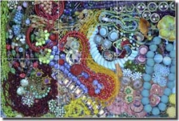 Fondo Jewelry Collagae Ceramic Tile Mural 18" x 12" - POV-LF008