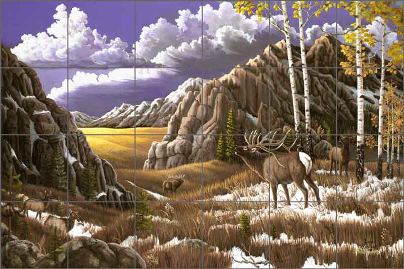 Intruder by Lane Kendrick Ceramic Tile Mural POV-LKA030