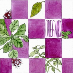 Oregano by Melabee M Miller Floor Tile Art POV-MM002ATFL