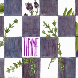 Thyme by Melabee M Miller Floor Accent Tile POV-MM004AT