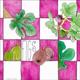 Figs by Melabee M Miller Floor Tile Art POV-MM005AT