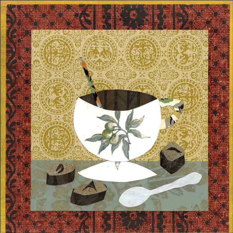 Coffee III by Ramona Jan Ceramic Accent & Decor Tile POV-RJA011AT