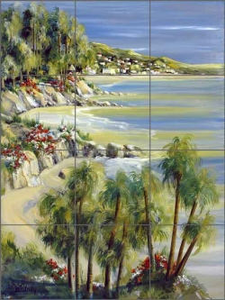 On the Strand by Tisha Whitney Ceramic Tile Mural - POV-TWA009