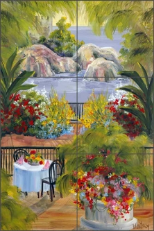 Sorrento by Tisha Whitney Ceramic Tile Mural POV-TWA010