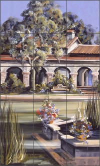 Early Evening 1 by Tisha Whitney Ceramic Tile Mural - POV-TWA024