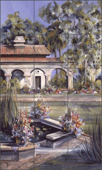 Early Evening 2 by Tisha Whitney Ceramic Tile Mural - POV-TWA025