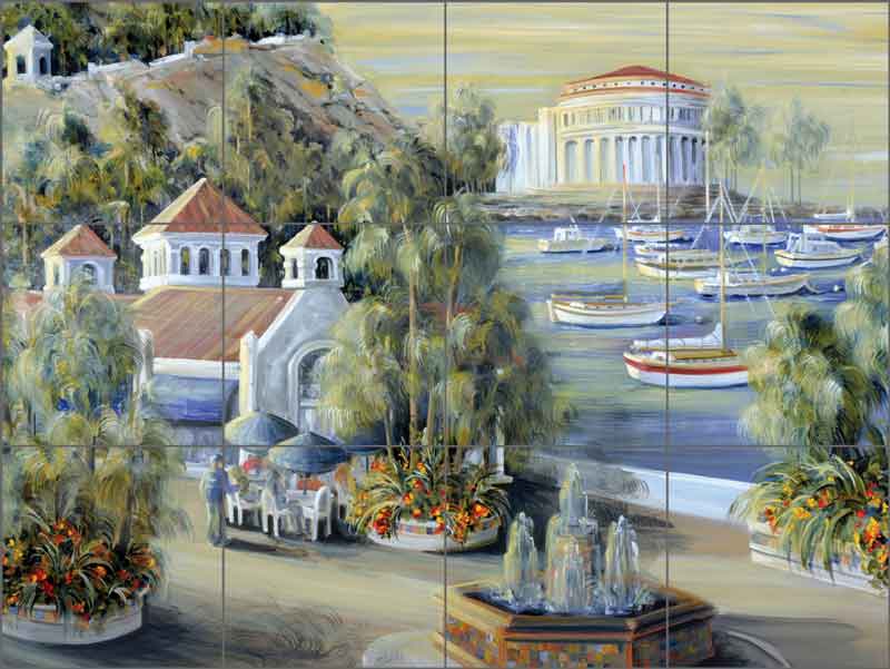 Avalon Afternoon by Tisha Whitney Ceramic Tile Mural POV-TWA028