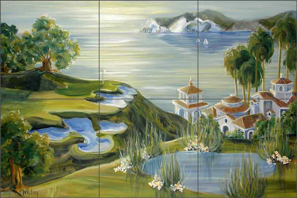 Newport Coast by Tisha Whitney Ceramic Tile Mural POV-TWA033