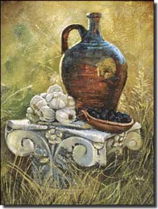 Davenport Wine Jug Ceramic Accent Tile 6" x 8" - POV-WDA004AT