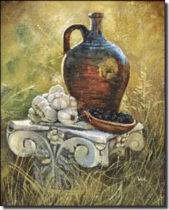 Davenport Wine Jug Ceramic Accent Tile 8" x 10" - POV-WDA004AT