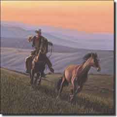Delby Western Cowboy Ceramic Accent Tile 6" x 6" - RDA002AT2