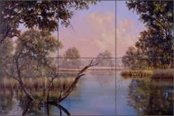 Tranquil Bay by Robert Binks Ceramic Tile Mural - REB003