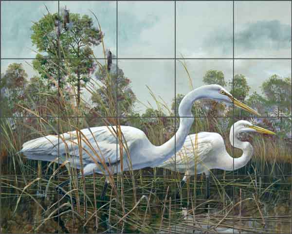 Splendor in the Grass by Robert Binks Ceramic Tile Mural - REB022