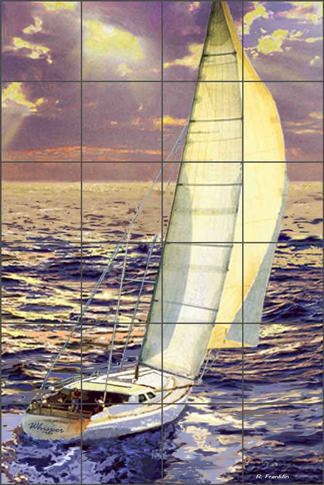 Offshore by Raenette Franklin Ceramic Tile Mural - RFA010