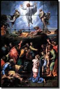 Raphael Old World Religious Tumbled Marble Tile Mural 24" x 36" - RS001