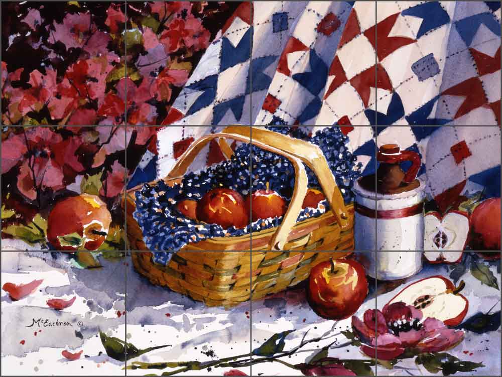 Apple Cider by Ann McEachron Ceramic Tile Mural - RW-AM003