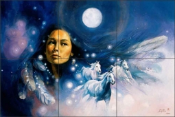 Moondancer by Detha Watson Ceramic Tile Mural RW-DW009