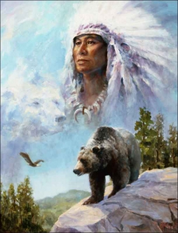 Power of the Great Bear by Detha Watson Ceramic Accent & Decor Tile - RW-DW010AT