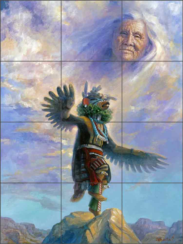 Sky Spirit by Detha Watson Ceramic Tile Mural RW-DW011