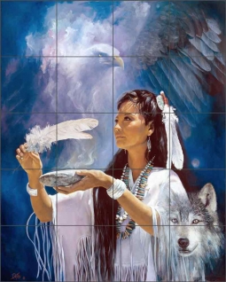 Within the Power by Detha Watson Ceramic Tile Mural RW-DW015