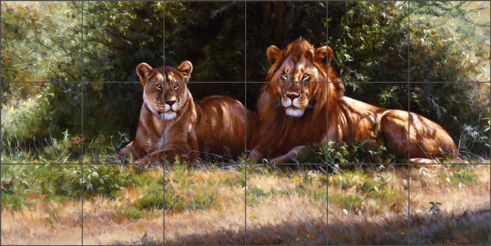 Royal Couple by Edward Aldrich Ceramic Tile Mural RW-EA001