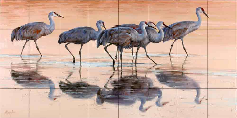 Night Walkers by Edward Aldrich Ceramic Tile Mural RW-EA010