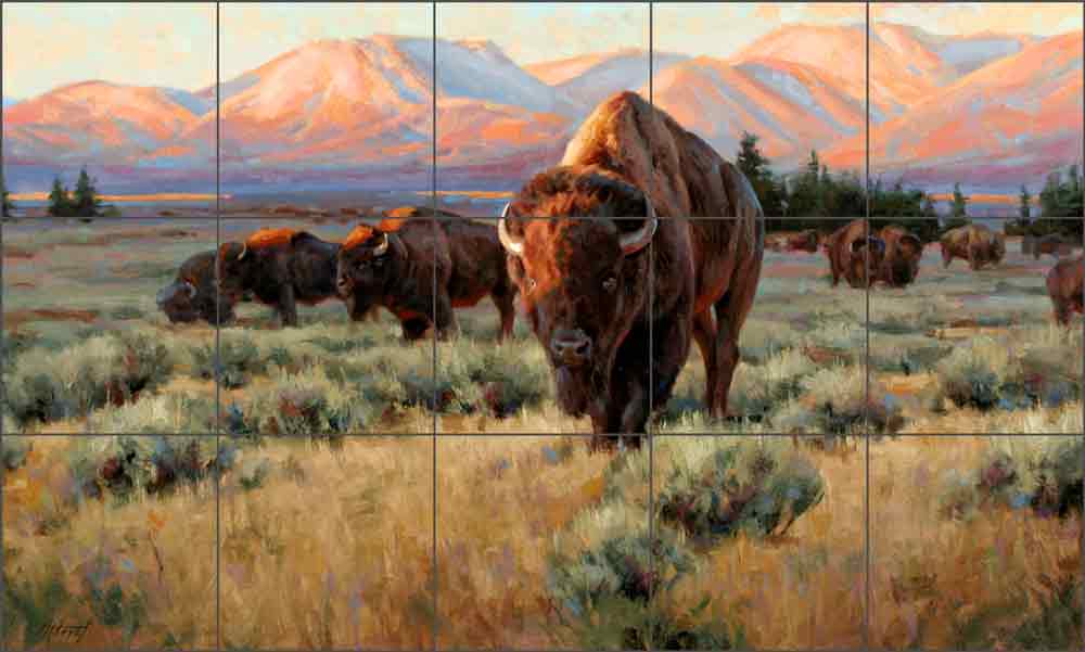 The Great Procession by Edward Aldrich Ceramic Tile Mural RW-EA011