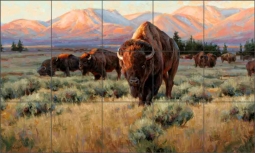 The Great Procession by Edward Aldrich Ceramic Tile Mural RW-EA011