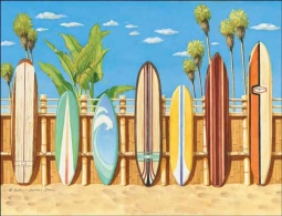Got Surf? by Evelyn Jenkins Drew Accent & Decor Tile RW-EJD001AT