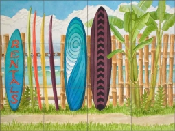 Rentals by Evelyn Jenkins Drew Ceramic Tile Mural - RW-EJD014