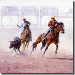 Rey Cowboys Rodeo Ceramic Accent Tile 4.25" x 4.25" - RW-JRA002AT