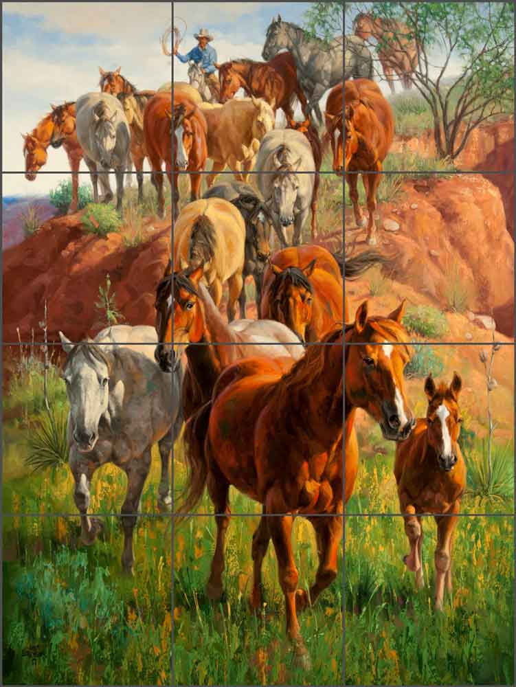 Ladies First by Jack Sorenson Ceramic Tile Mural RW-JS004