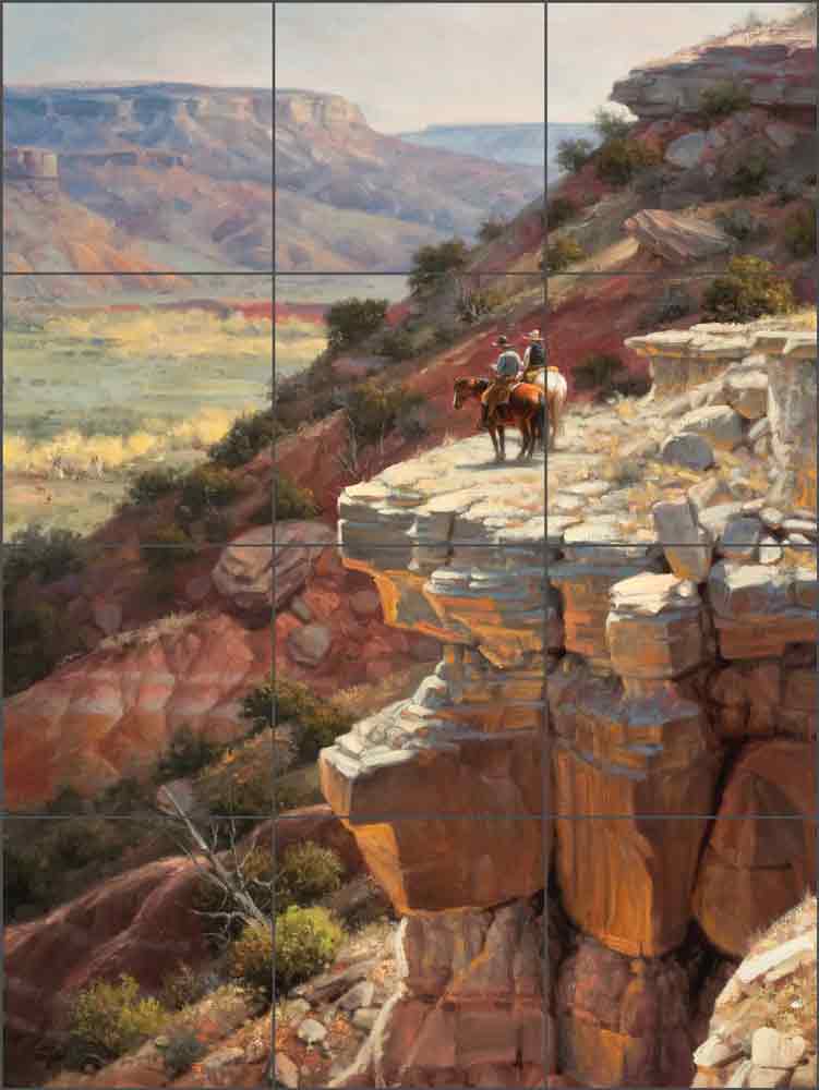 The Intruders by Jack Sorenson Ceramic Tile Mural RW-JS010