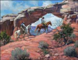 Sorenson Western Cowboys Ceramic Accent Tile 8" x 6" - RW-JS016AT