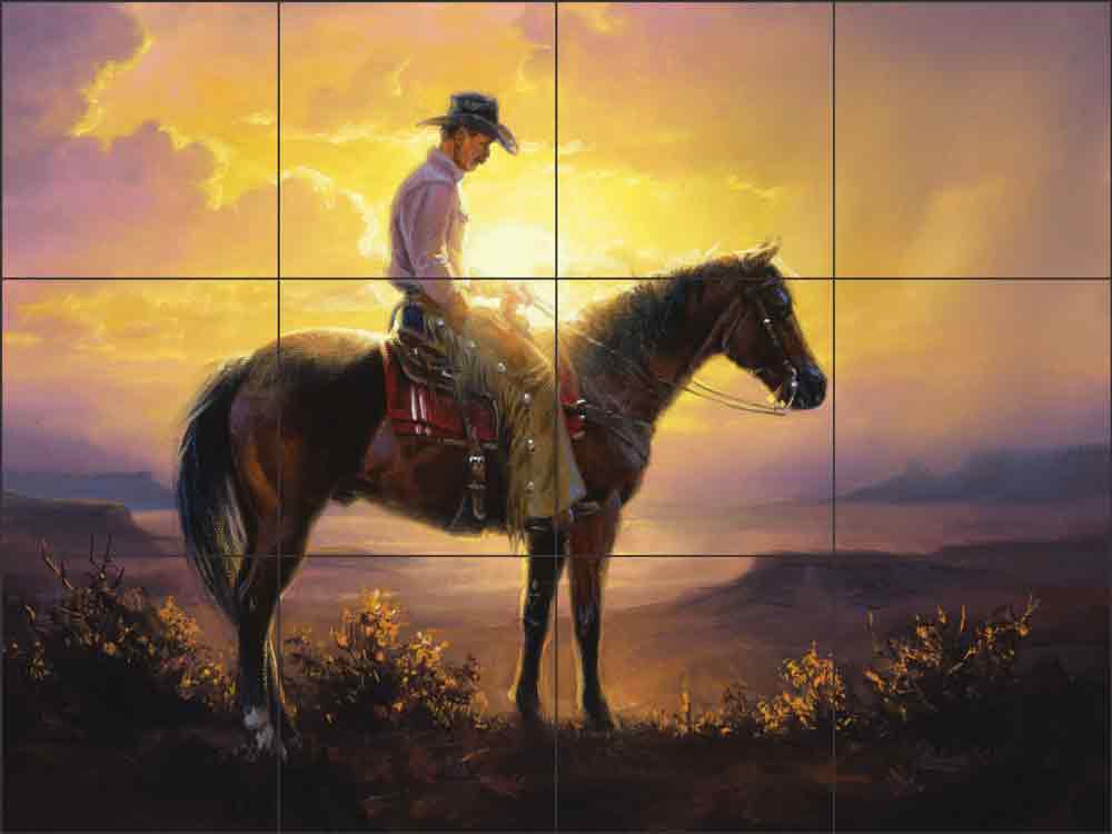 Thinkin by Jack Sorenson Ceramic Tile Mural - RW-JS026