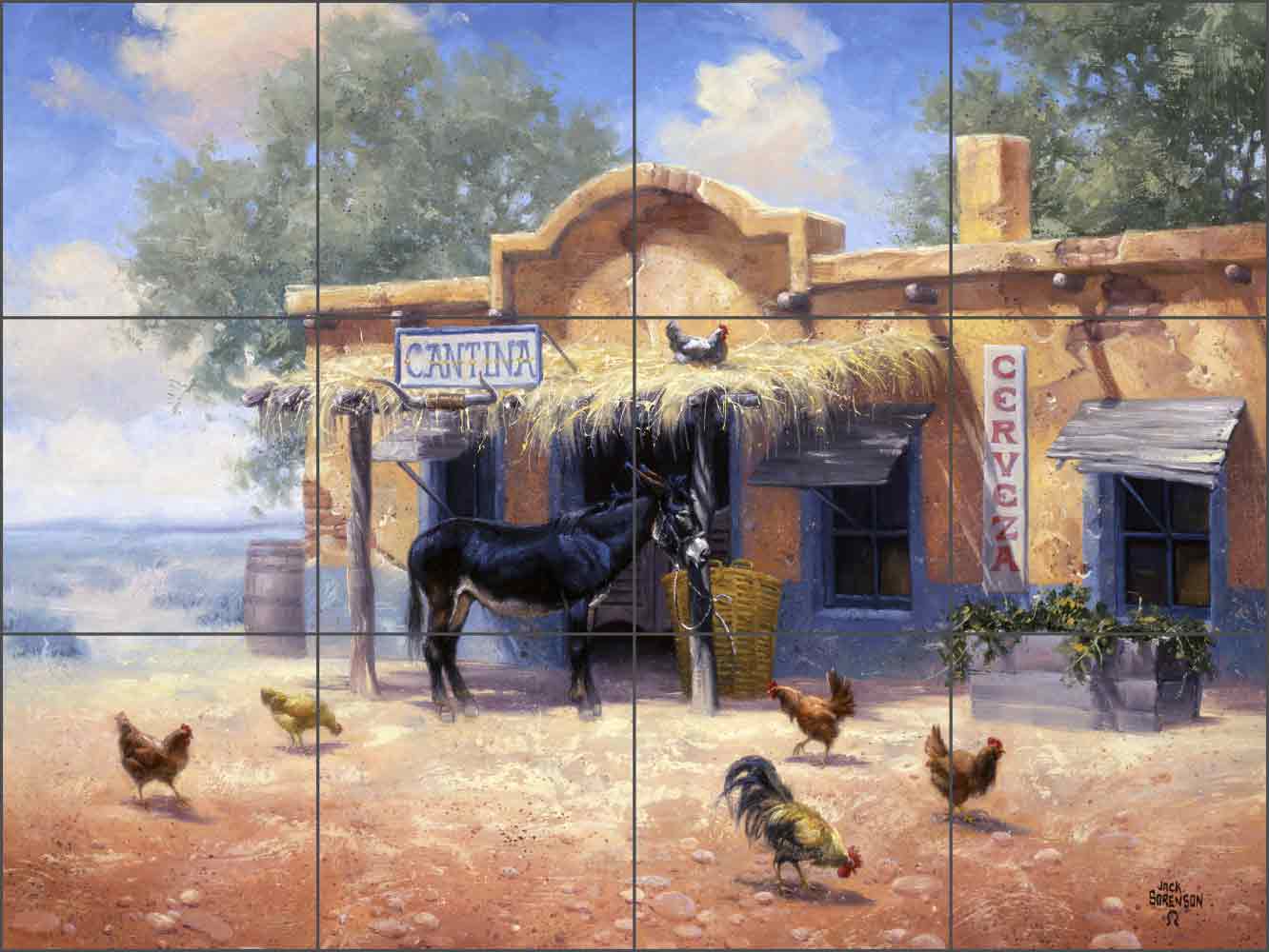 A Good Place to Roost by Jack Sorenson Ceramic Tile Mural - RW-JS029