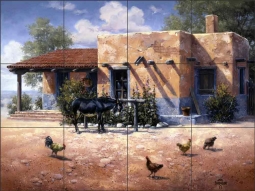 Hacienda by Jack Sorenson Ceramic Tile Mural RW-JS031