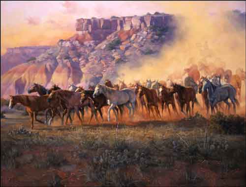 Dust of the Palo Duro by Jack Sorenson Accent Tile - RW-JS036AT