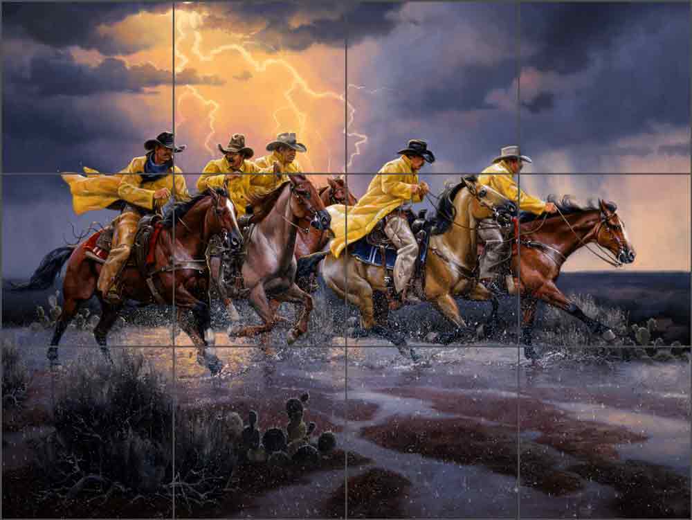 Greased Lightnin by Jack Sorenson Ceramic Tile Mural - RW-JS039