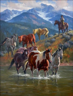 Down From High Country by Jack Sorenson Accent & Decor Tile RW-JS043AT