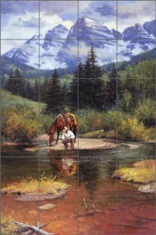 High Lonesome by Jack Sorenson Ceramic Tile Mural RW-JS045