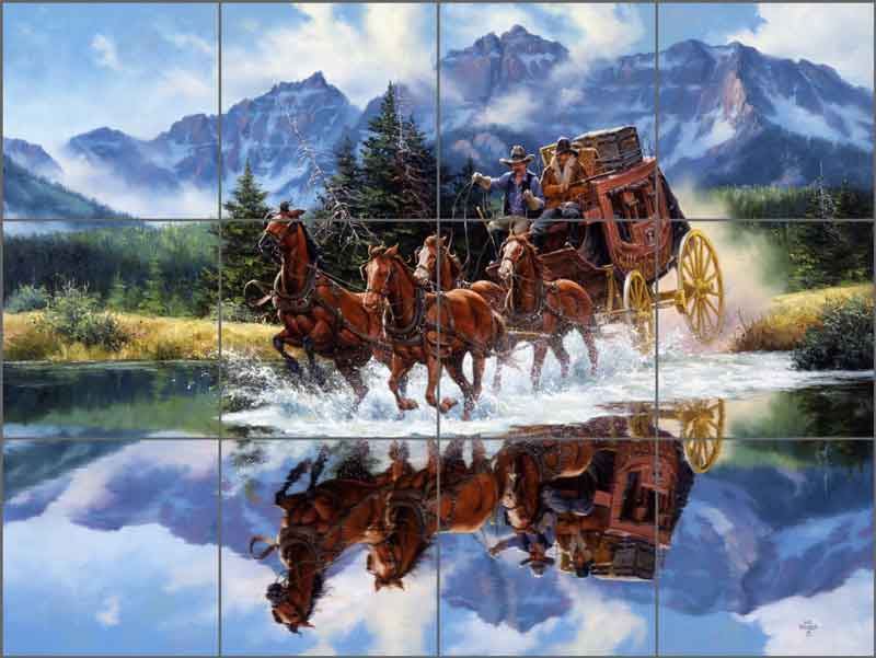 The Shortcut by Jack Sorenson Ceramic Tile Mural RW-JS050