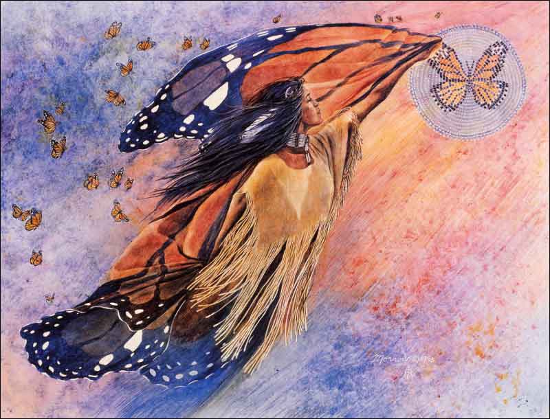 On Gossamer Wings by Kathy Morrow Ceramic Accent & Decor Tile - RW-KM004AT