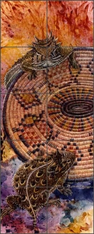 Desert Designs by Kathy Morrow Ceramic Tile Mural RW-KM008
