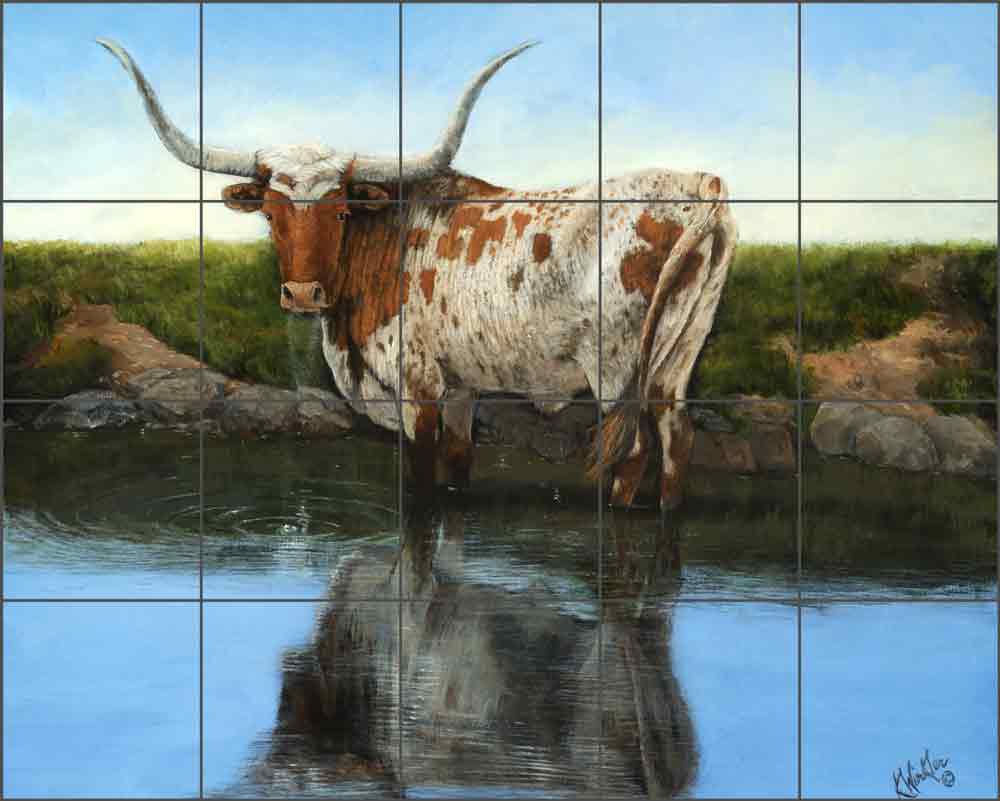 Cool Clear Water by Kathy Winkler Ceramic Tile Mural RW-KW002