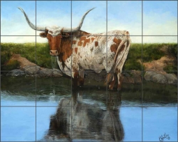 Cool Clear Water by Kathy Winkler Ceramic Tile Mural RW-KW002