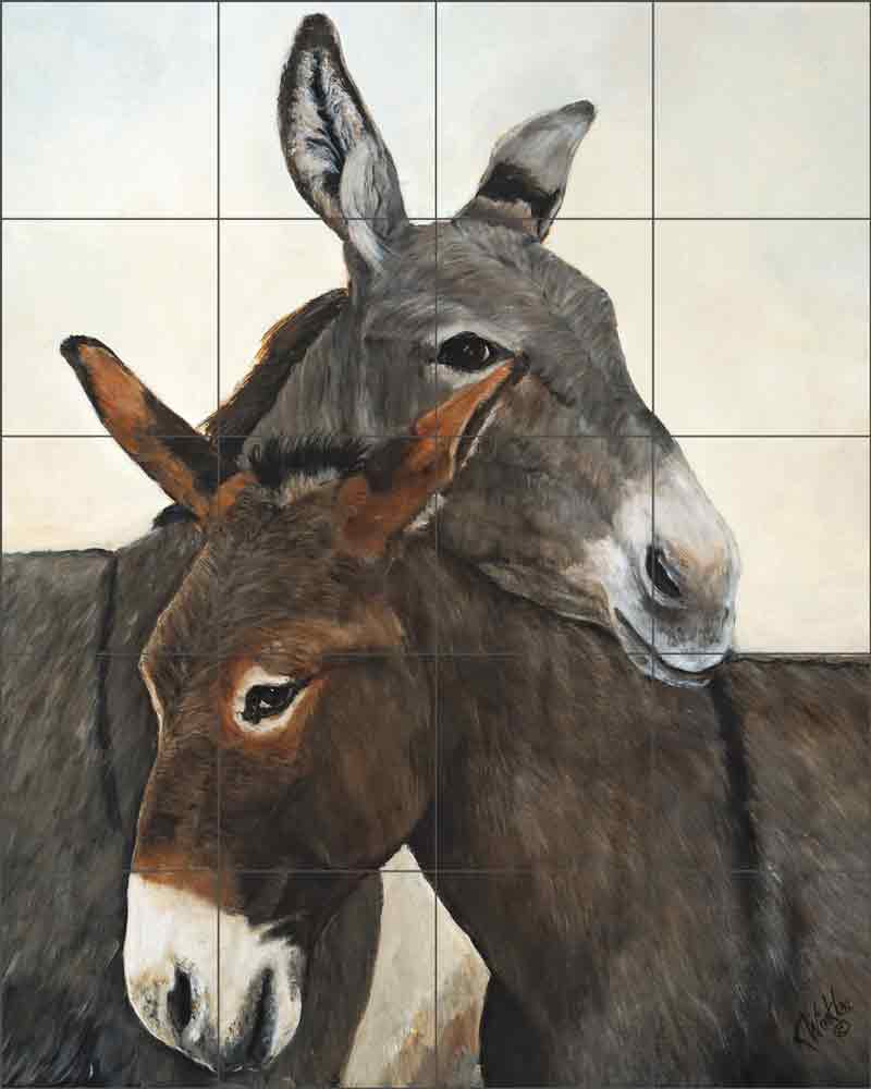 My Buddy by Kathy Winkler Ceramic Tile Mural RW-KW011