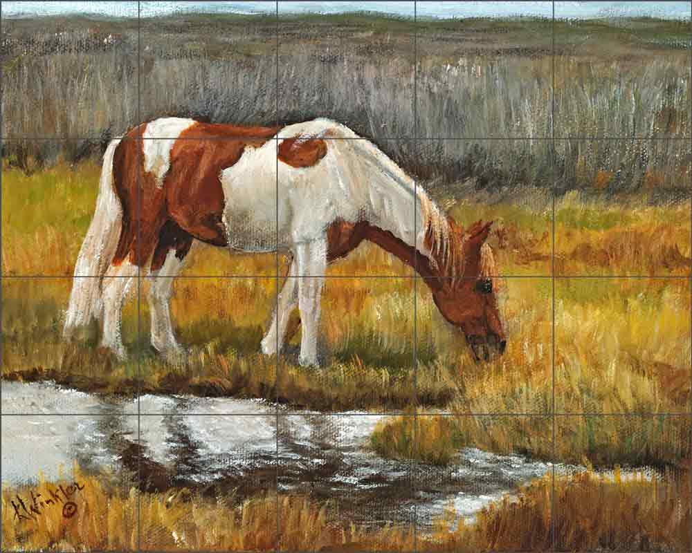 Meadow Munchin by Kathy Winkler Ceramic Tile Mural RW-KW012